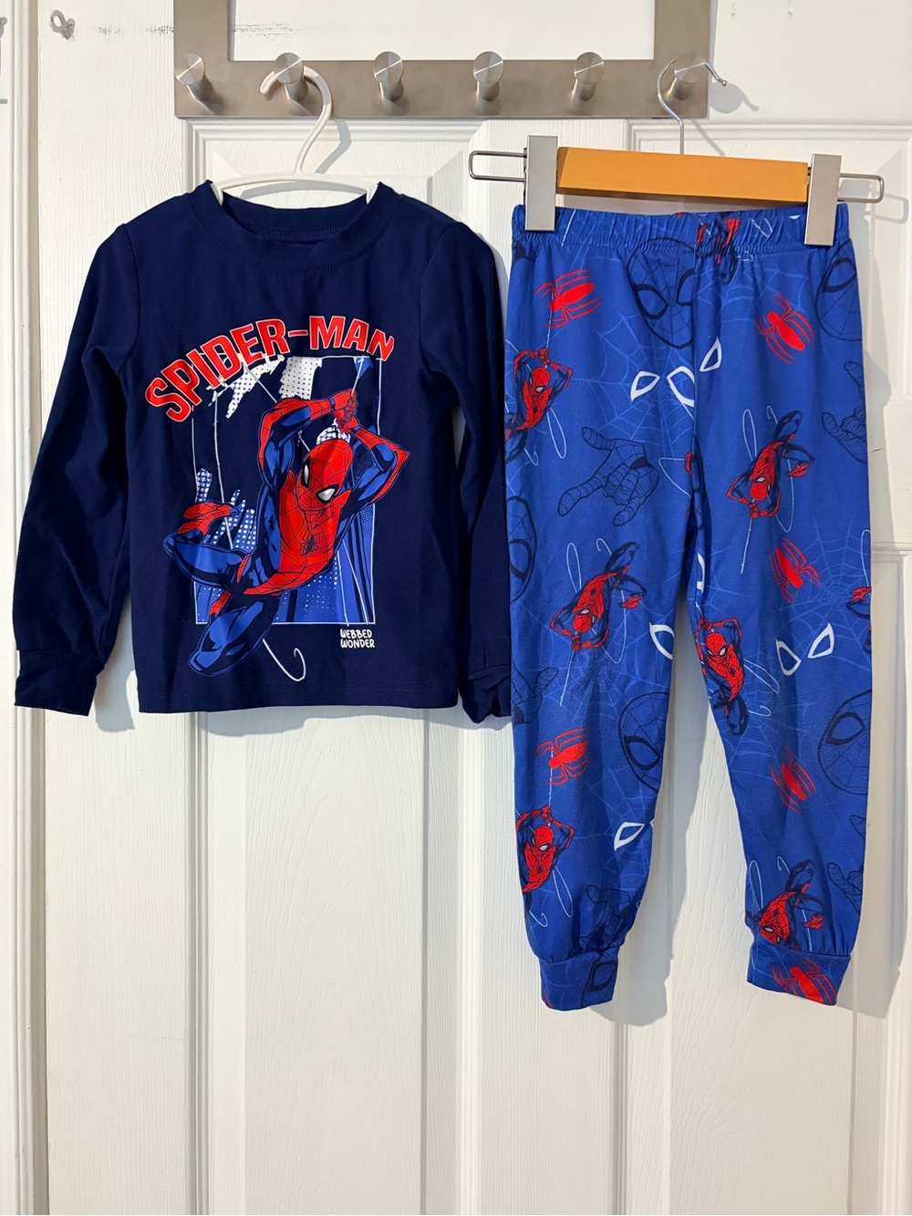 Marvel Spider-Man Pajama Set - Navy & Blue with Red Accents